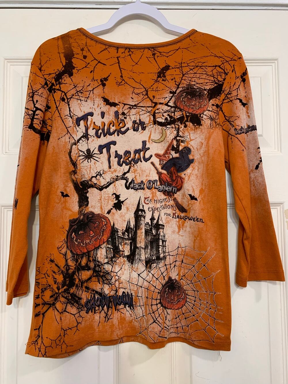 Cactus “Trick or Trick” Halloween Medium Shirt. 3998J1